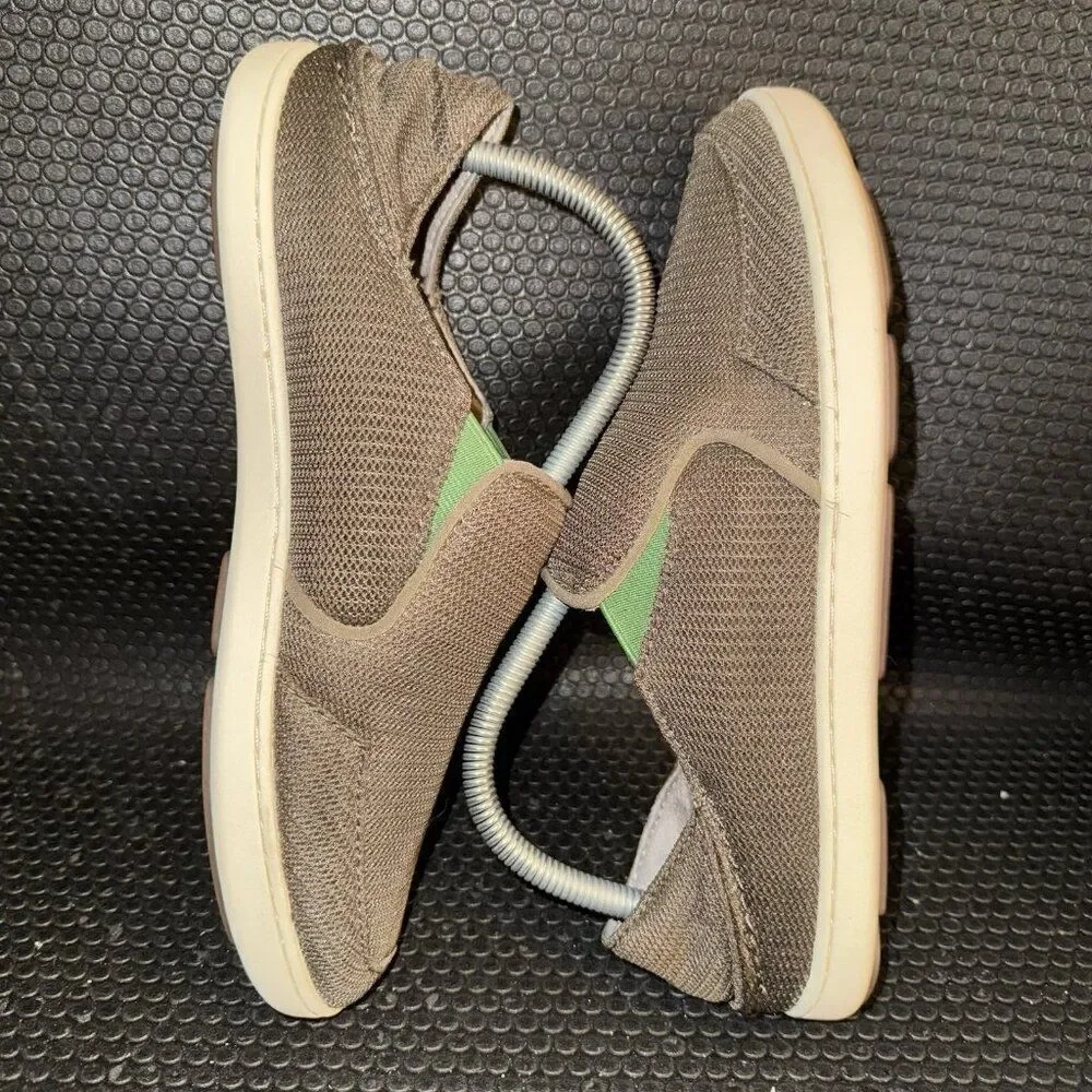 OluKai Nohea Brown Mesh Slip On Comfort Summer Outdoor Shoes Mens Size 7